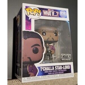 Funko Pop! What If …?  T'Challa Star-Lord #876 FYE Exclusive Vinyl Figure